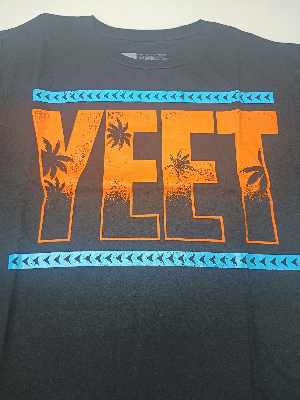 WWE Jey Uso YEET T Shirt Size M Orange Black Blue